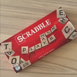 Hasbro Scrabble Classic Board Game - Red